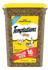 TEMPTATIONS Classic Treats for Cats Tasty Chicken Flavor 16 Ounces