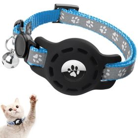 For AirTag Tracker Locator Protective Case Reflective Pet Collar (Type: Pet Supplies, Color: Blue)